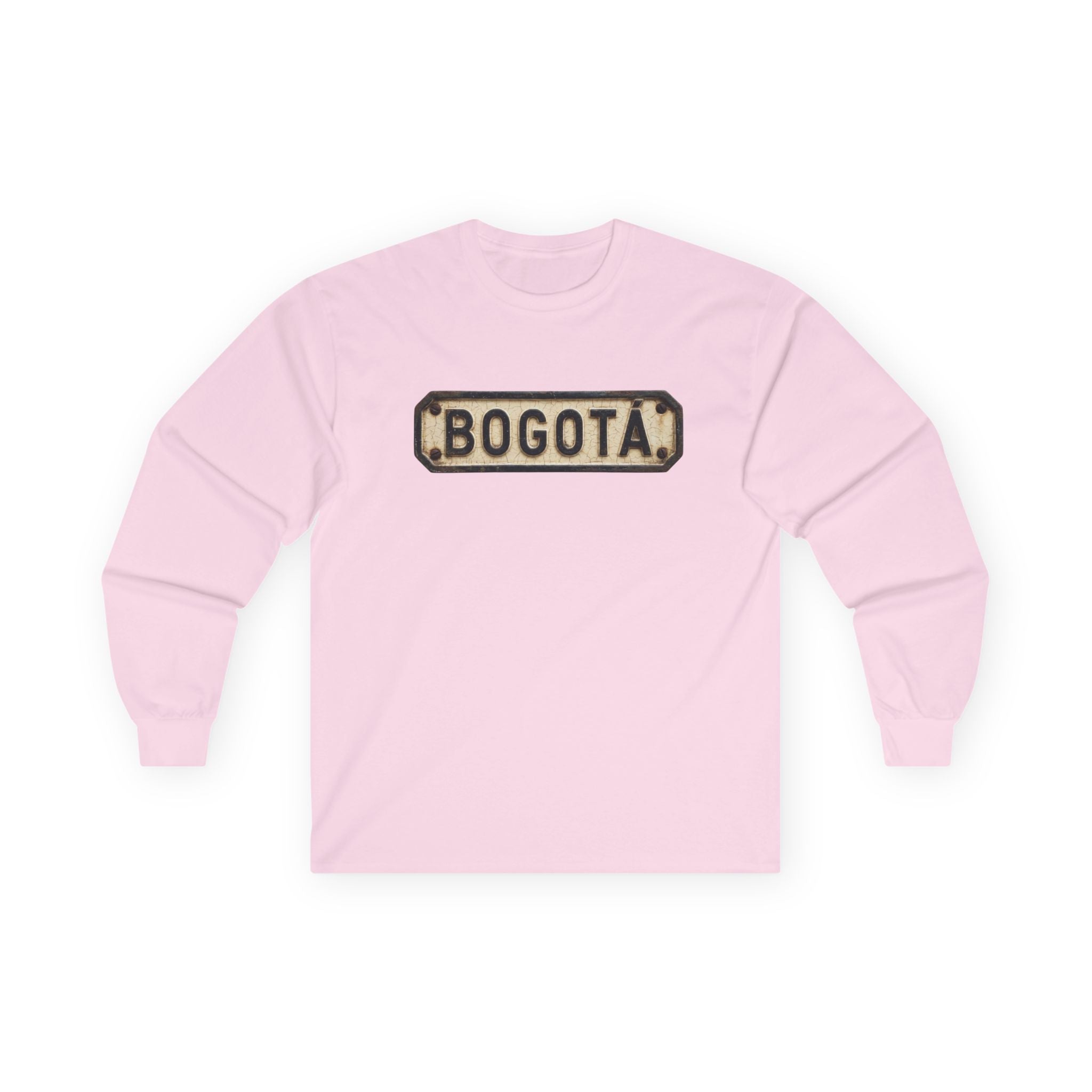 Bogotá Vintage License Plate Long Sleeve Tee