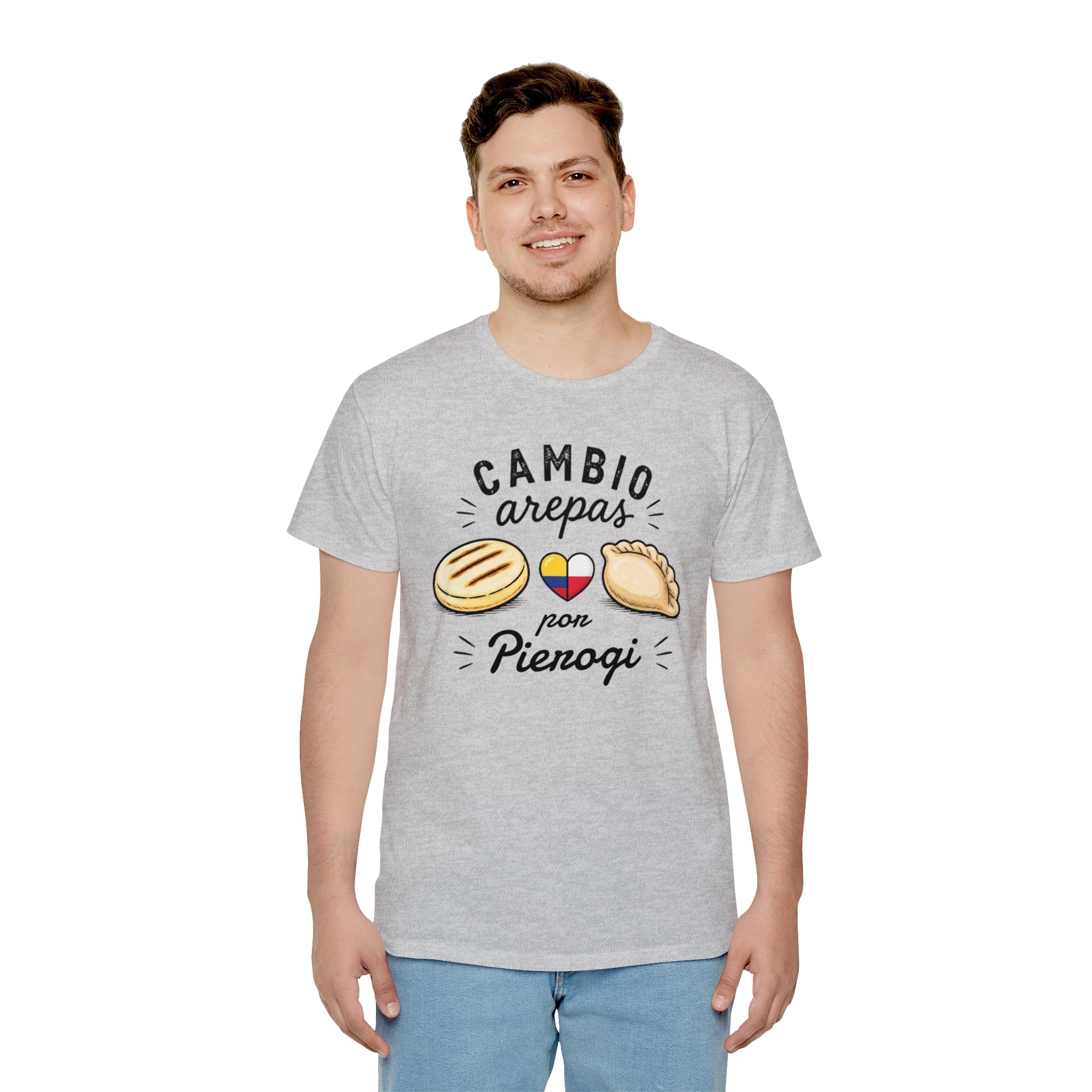 Unisex T-Shirt — " Cambio Arepas por Pierogi "