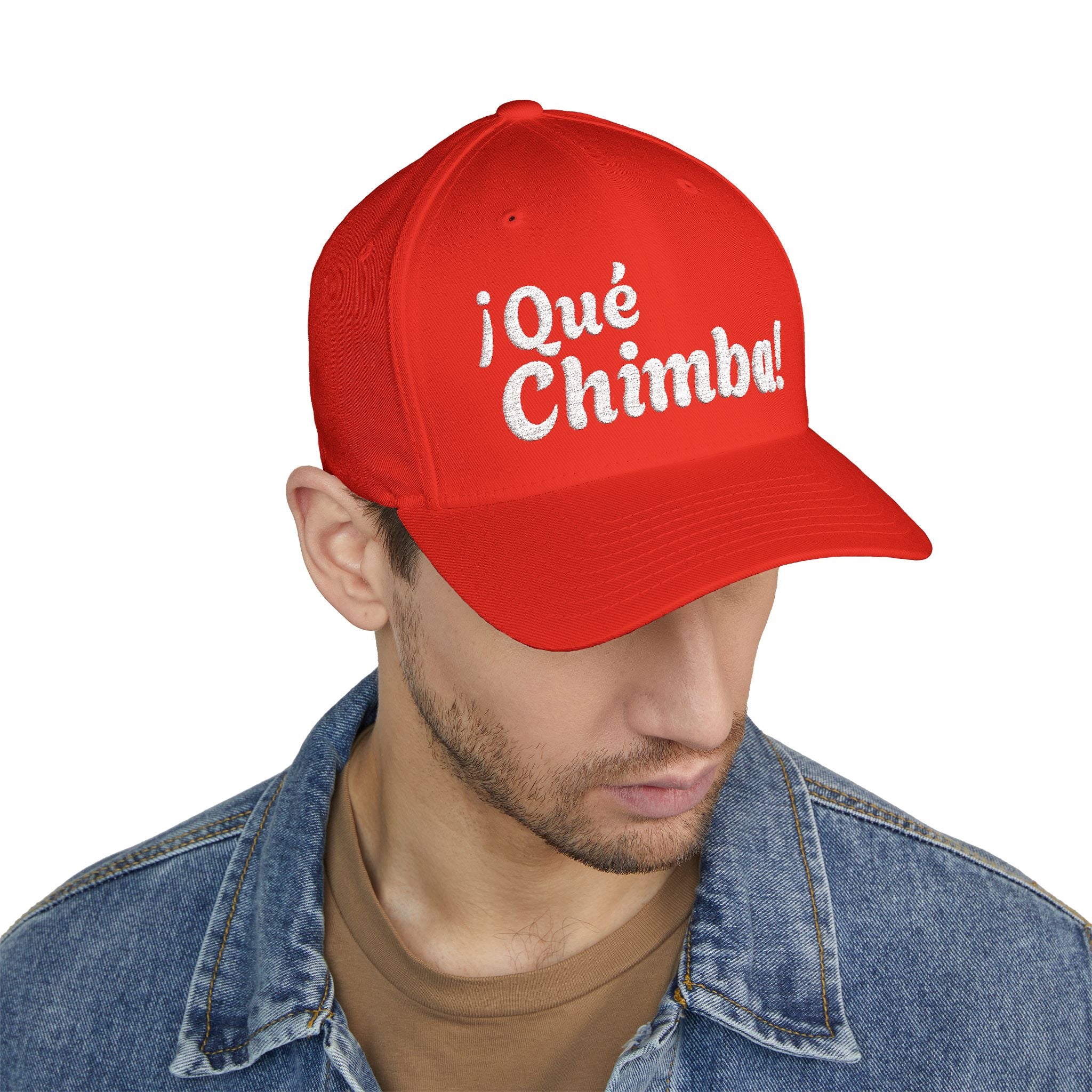 Que Chimba Embroidered Baseball Cap — Casual Latin Pride Hat