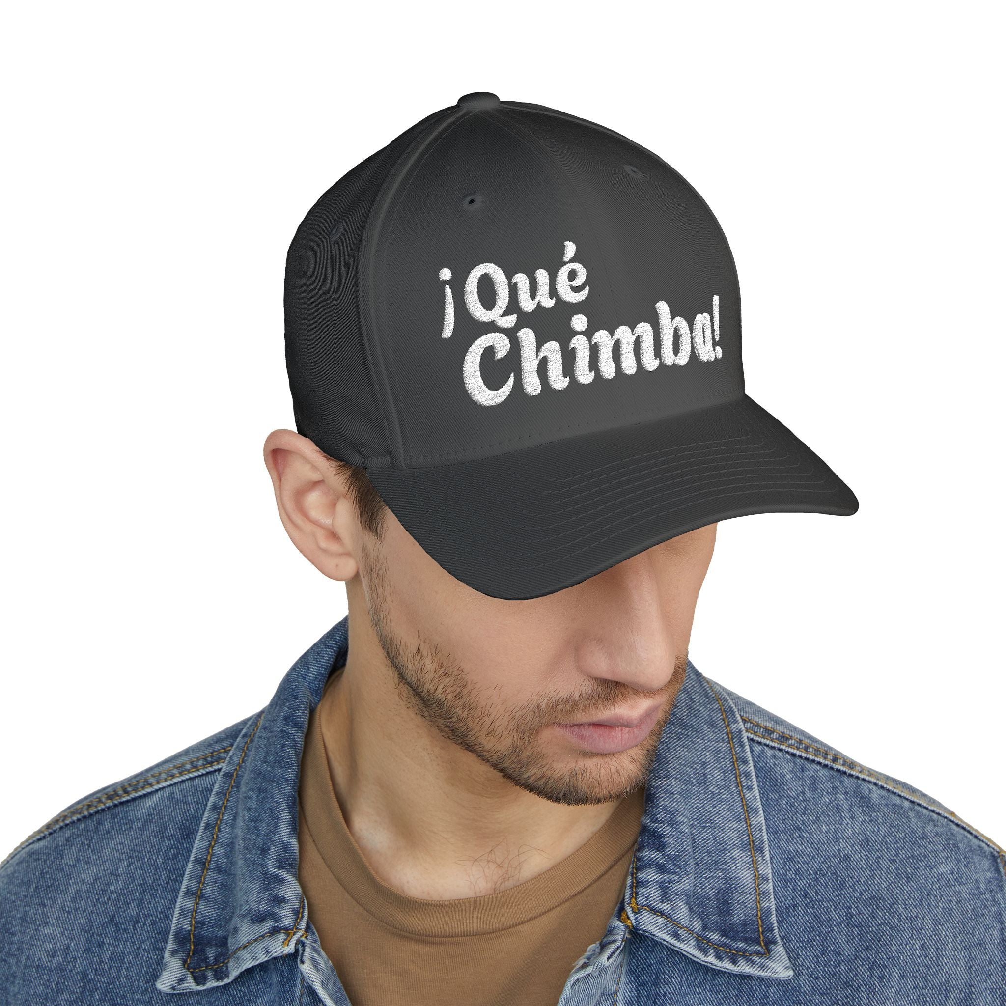 Que Chimba Embroidered Baseball Cap — Casual Latin Pride Hat