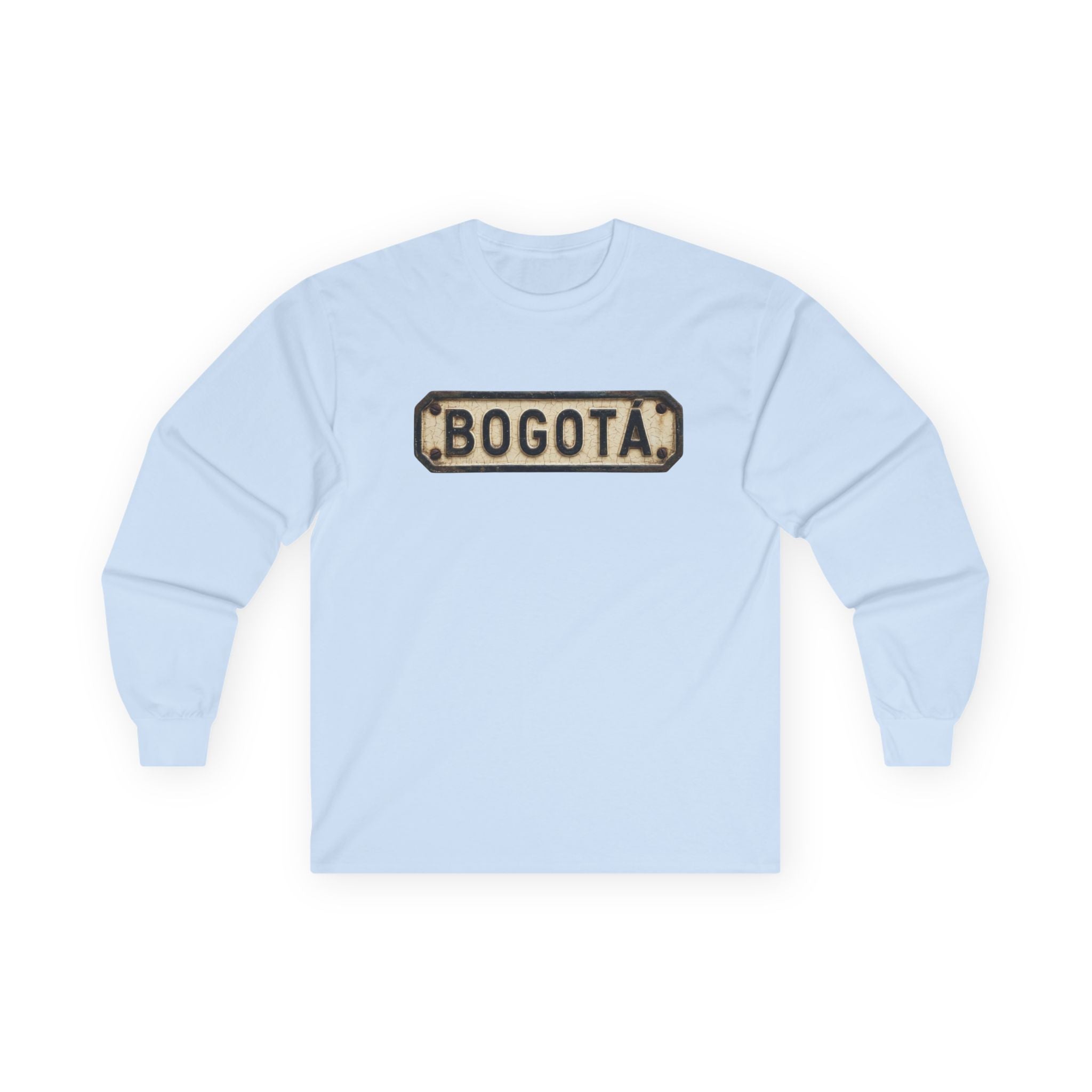 Bogotá Vintage License Plate Long Sleeve Tee