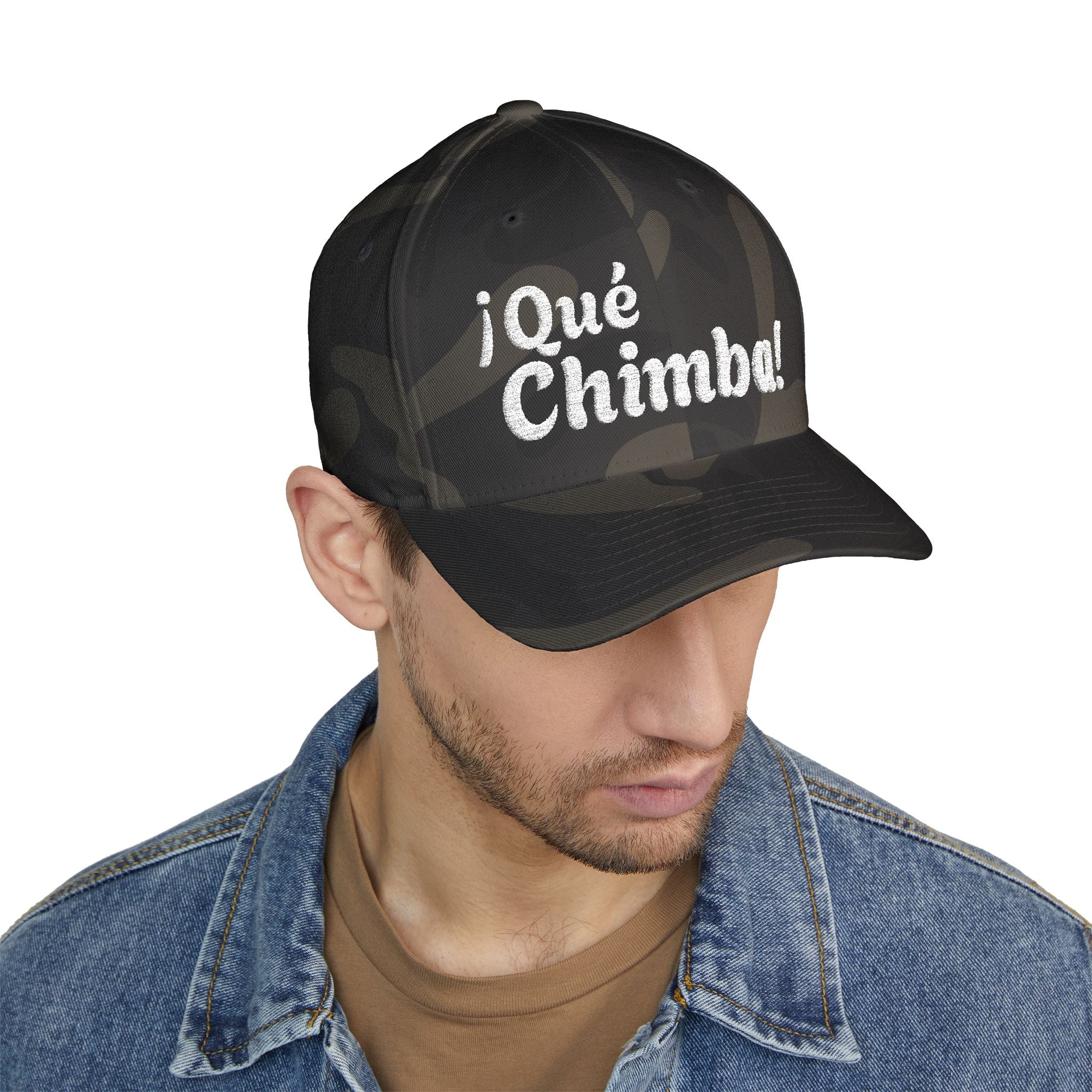 Que Chimba Embroidered Baseball Cap — Casual Latin Pride Hat