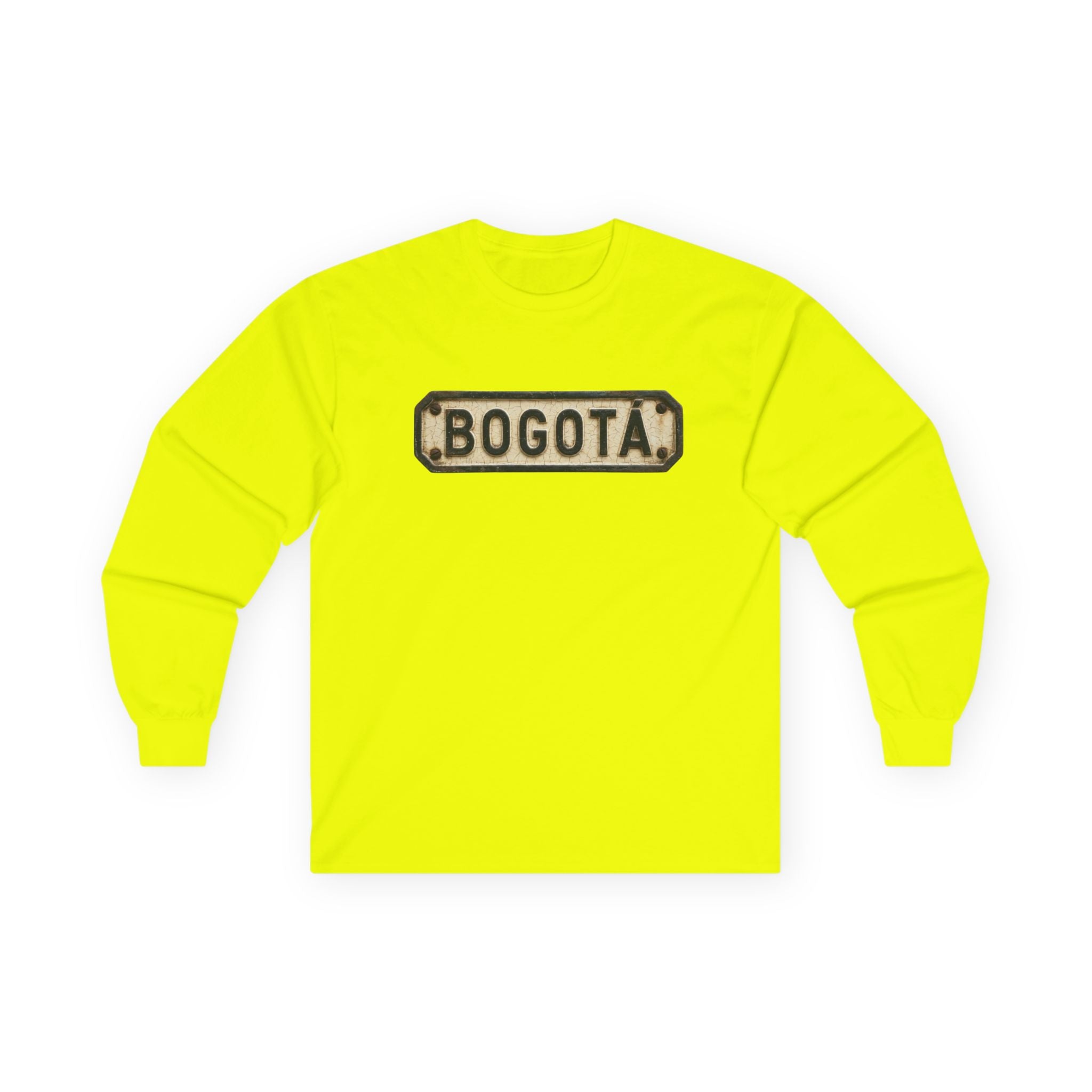 Bogotá Vintage License Plate Long Sleeve Tee