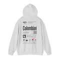 Colombian Label Hoodie — Minimal Vintage Colombian Pride Pullover