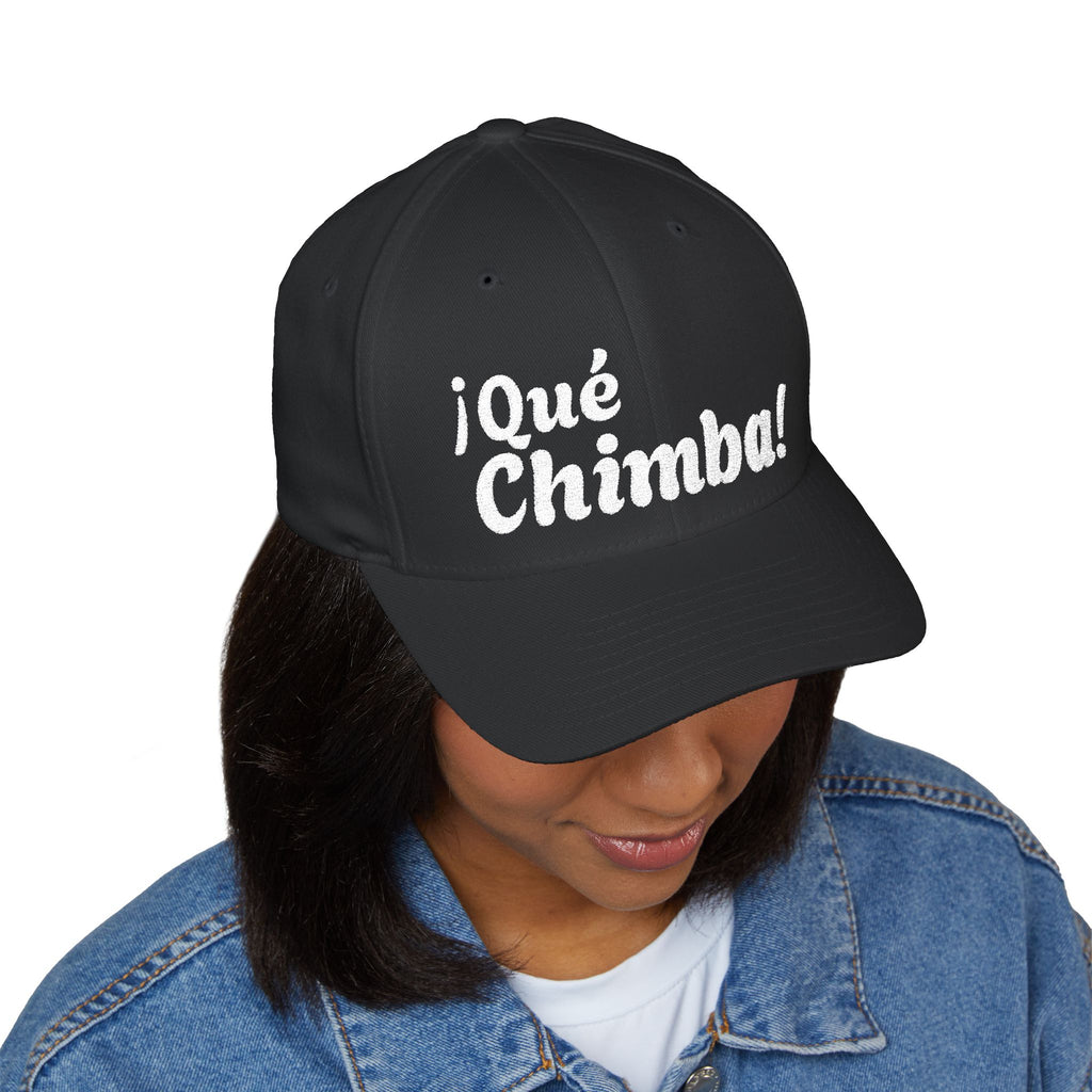 Que Chimba Embroidered Baseball Cap — Casual Latin Pride Hat