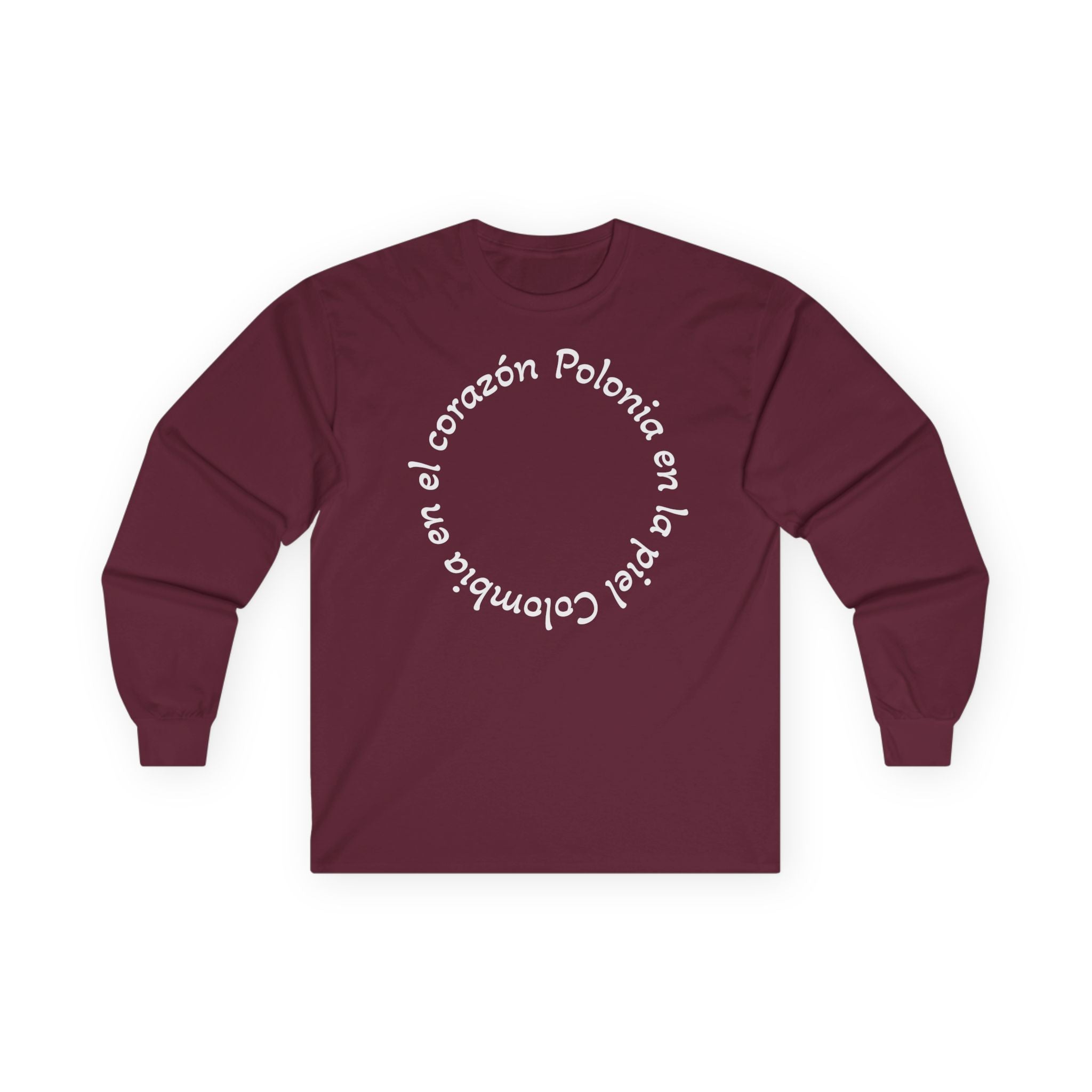 Poland-Colombia Puzzle Long Sleeve Tee — 'En el corazón Polonia en la piel Colombia'