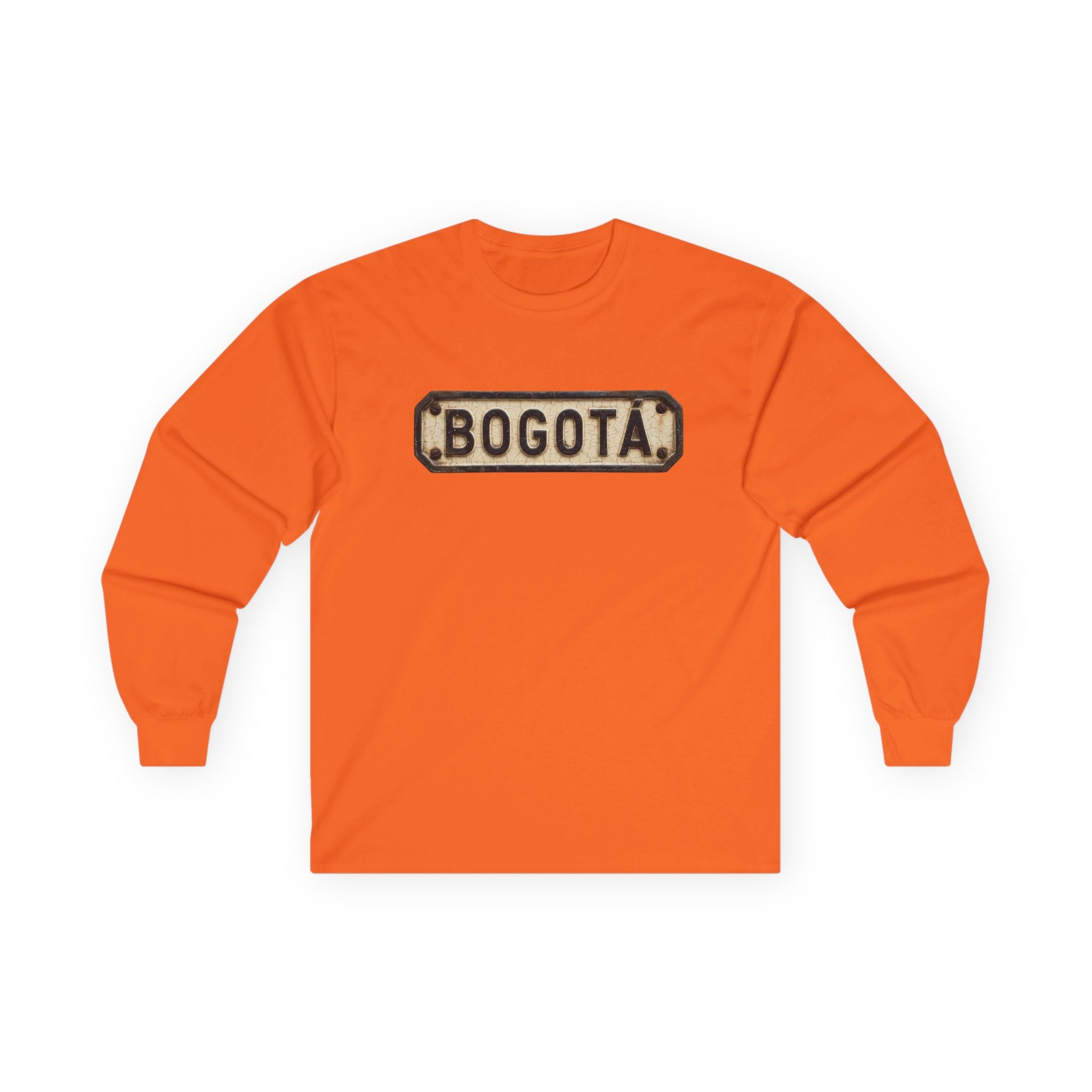 Bogotá Vintage License Plate Long Sleeve Tee