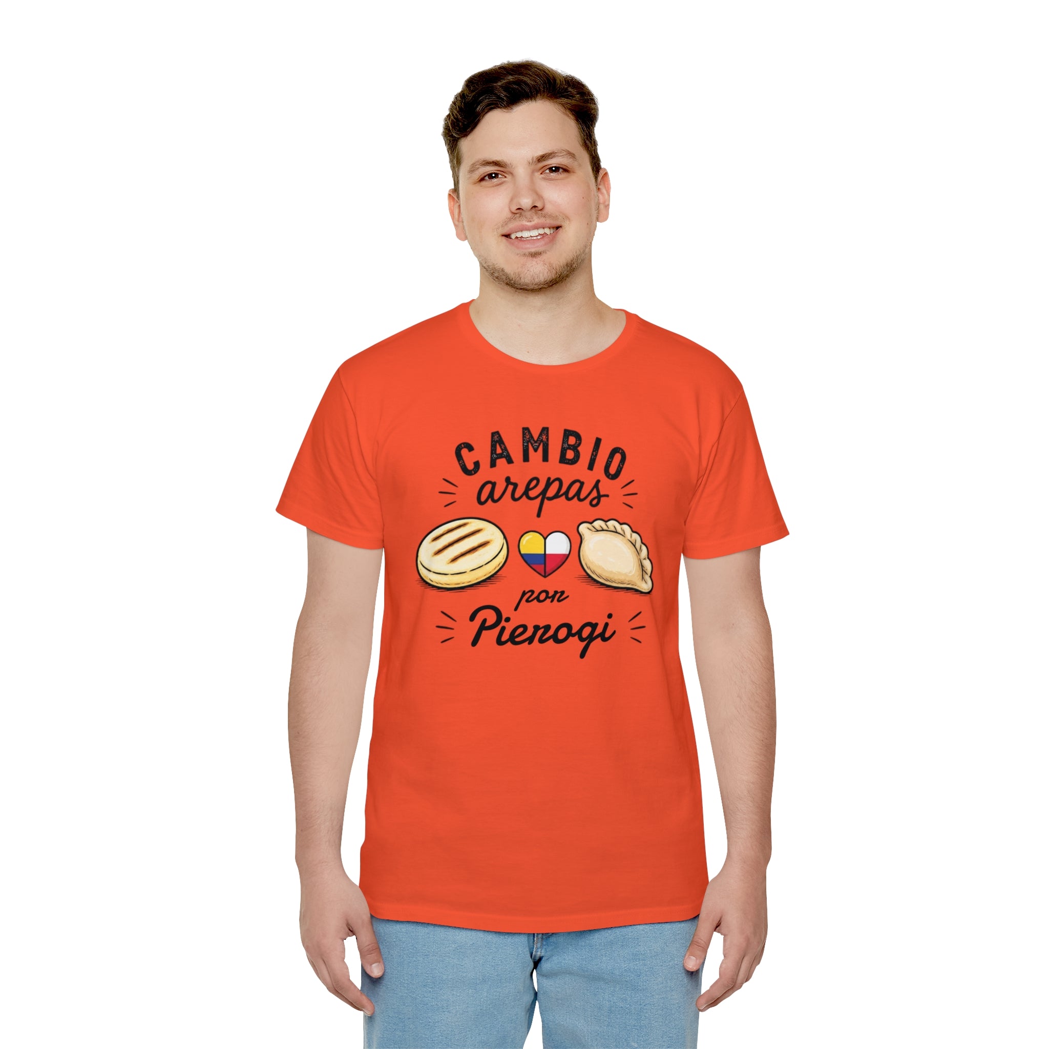 Unisex T-Shirt — " Cambio Arepas por Pierogi "