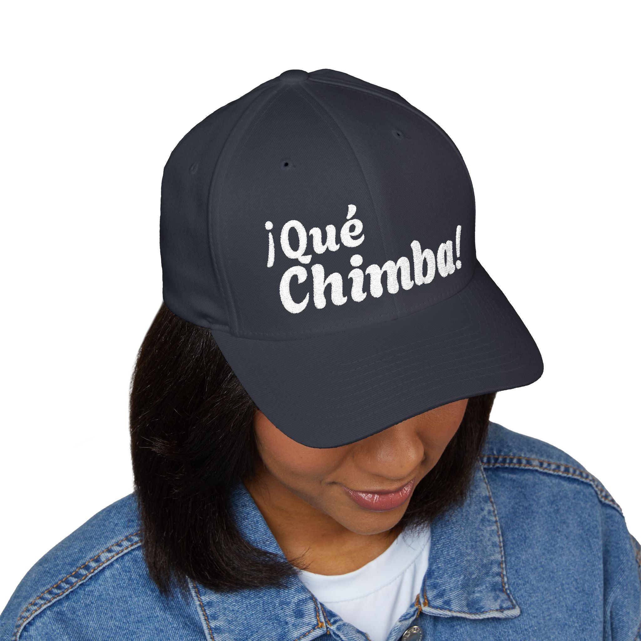 Que Chimba Embroidered Baseball Cap — Casual Latin Pride Hat
