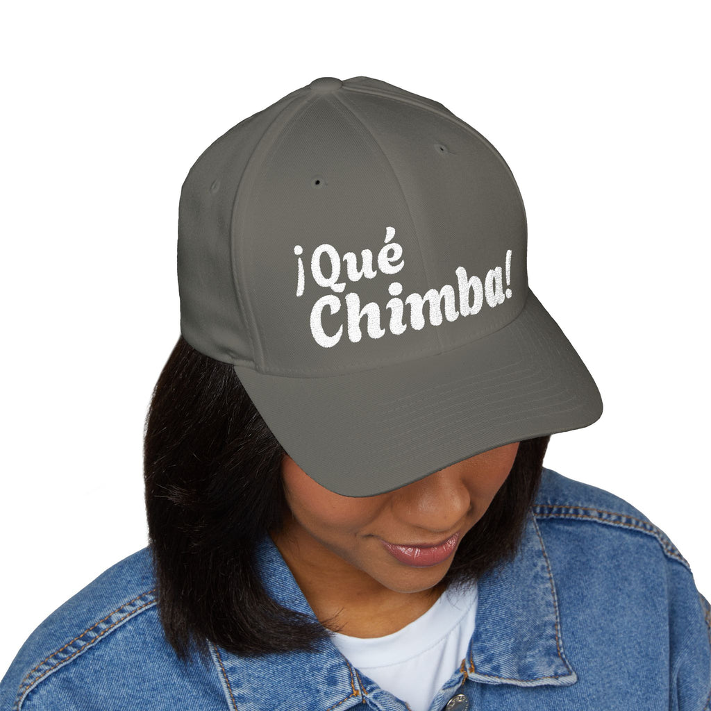 Que Chimba Embroidered Baseball Cap — Casual Latin Pride Hat