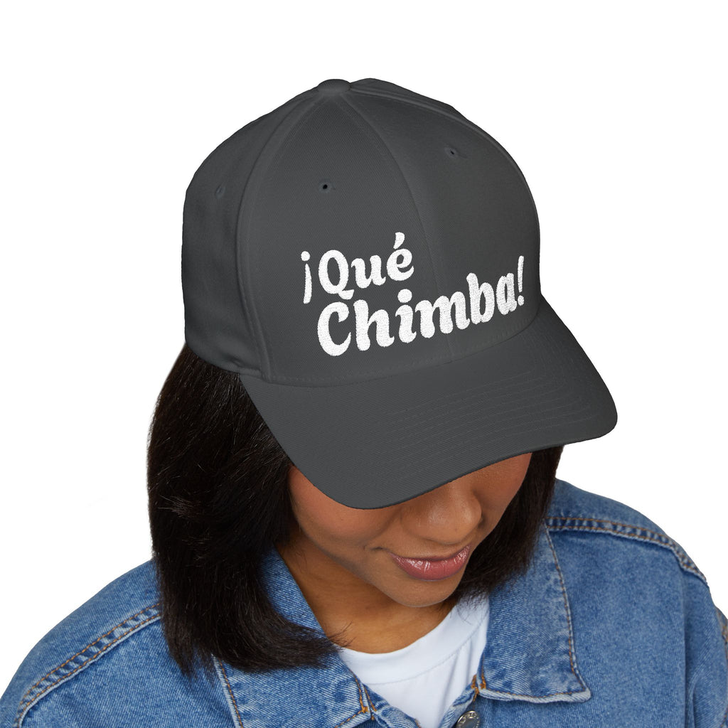 Que Chimba Embroidered Baseball Cap — Casual Latin Pride Hat