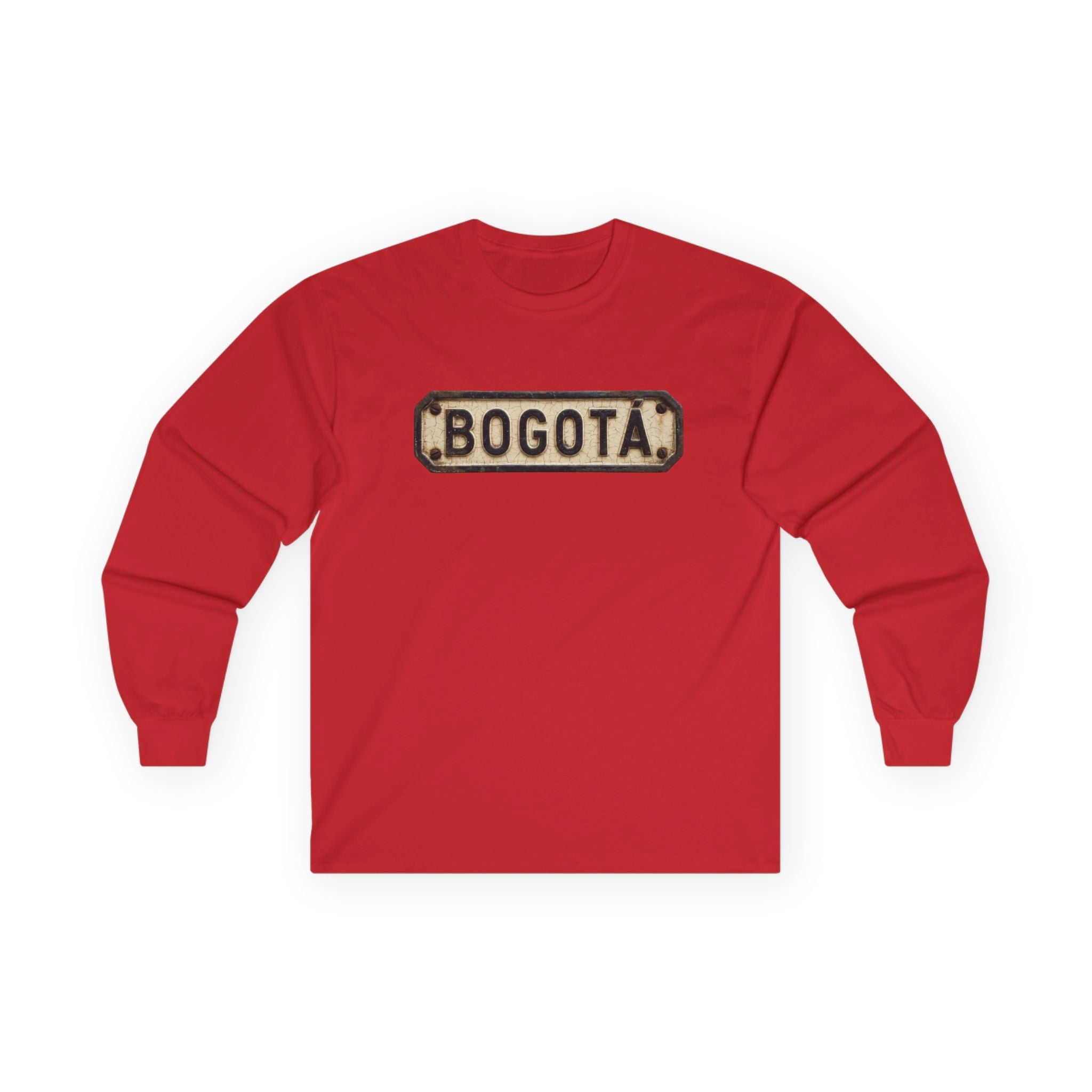 Bogotá Vintage License Plate Long Sleeve Tee