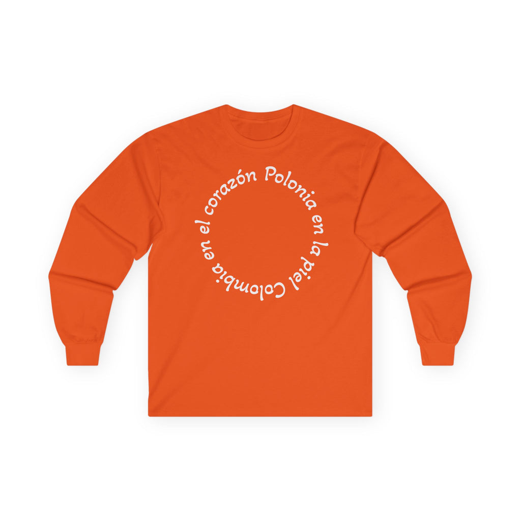 Poland-Colombia Puzzle Long Sleeve Tee — 'En el corazón Polonia en la piel Colombia'