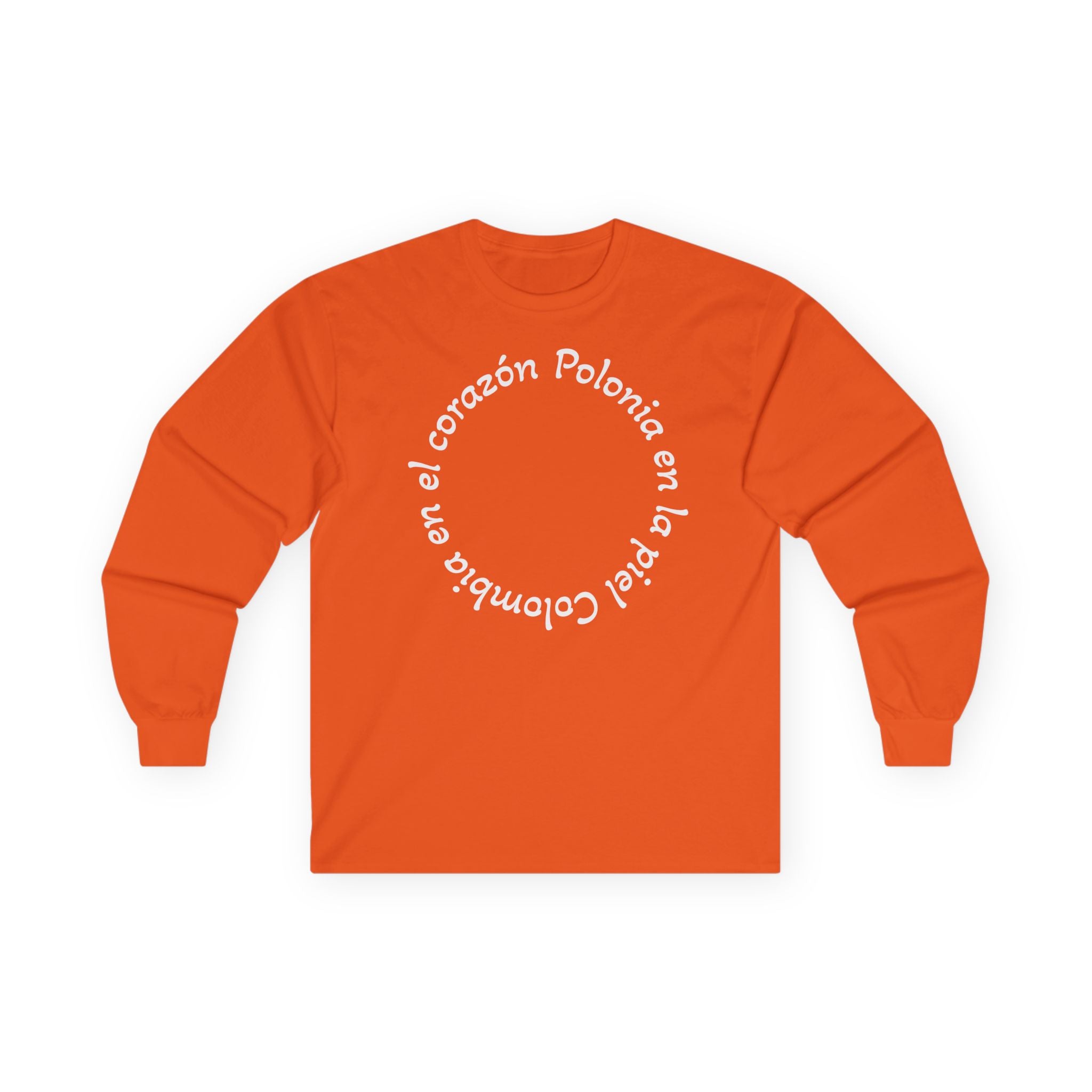 Poland-Colombia Puzzle Long Sleeve Tee — 'En el corazón Polonia en la piel Colombia'