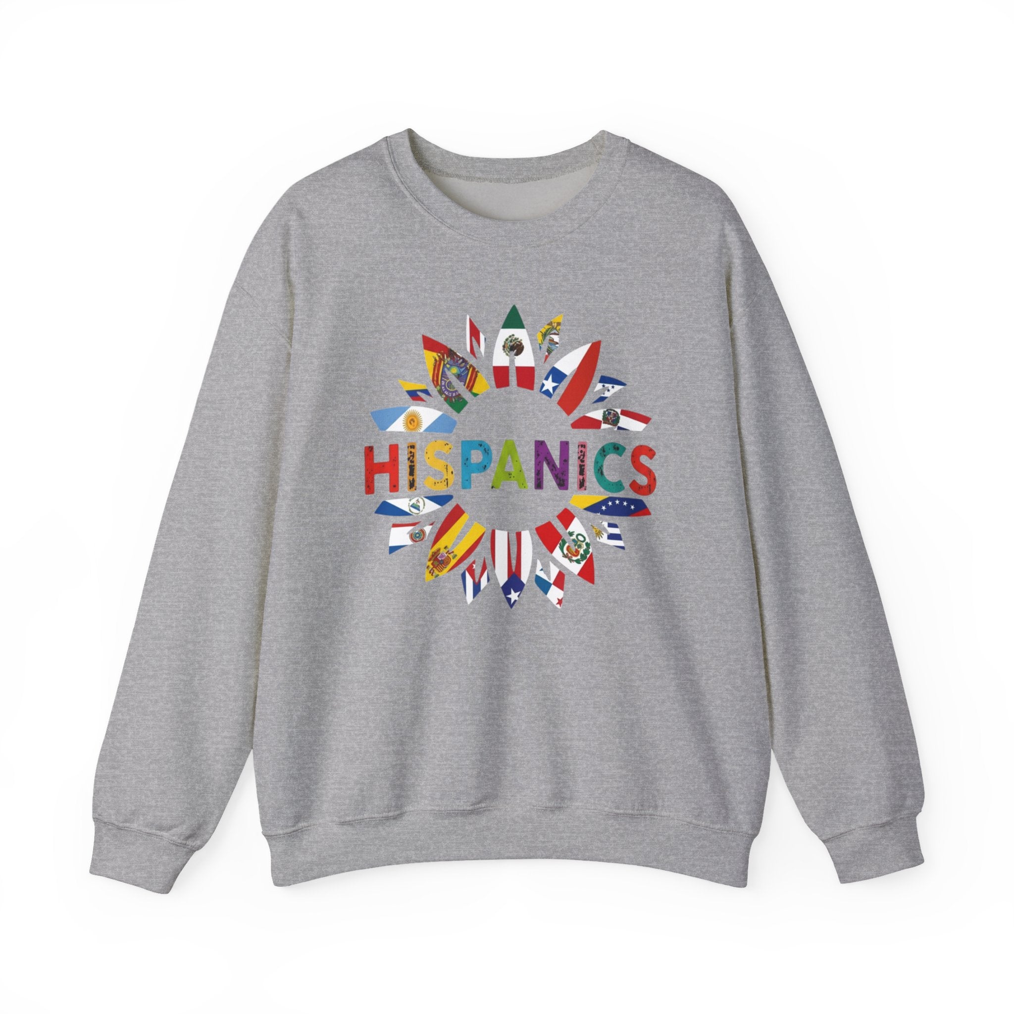 Hispanics Flag Sunburst Crewneck Sweatshirt