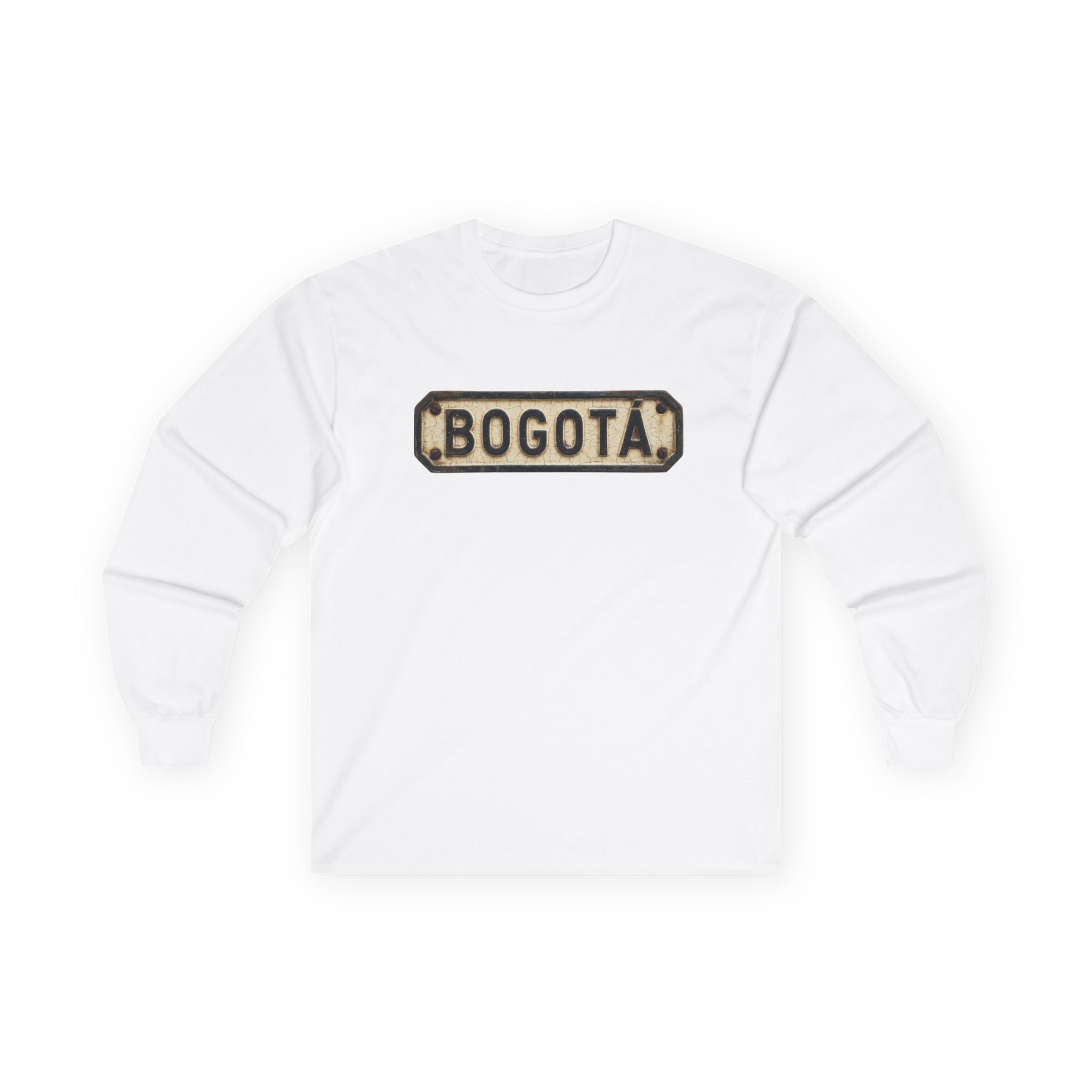 Bogotá Vintage License Plate Long Sleeve Tee
