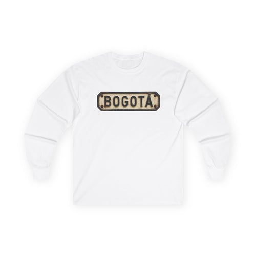 Bogotá Vintage License Plate Long Sleeve Tee