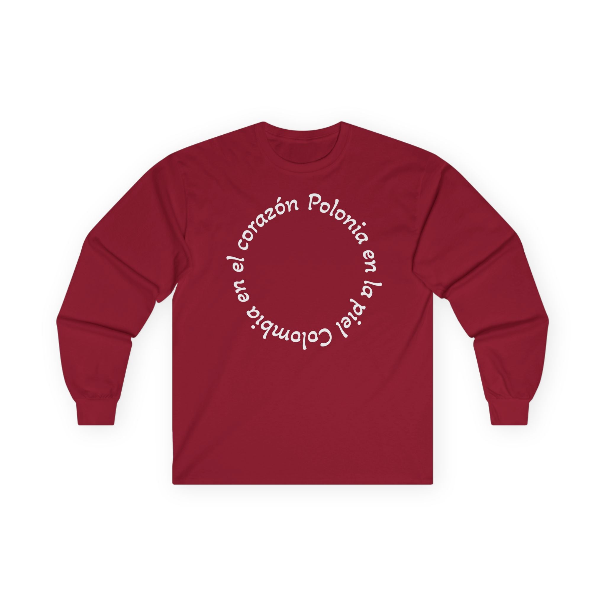 Poland-Colombia Puzzle Long Sleeve Tee — 'En el corazón Polonia en la piel Colombia'