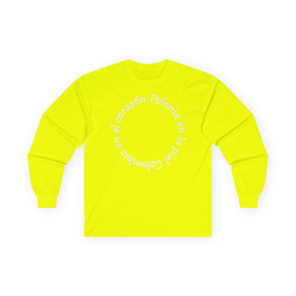 Poland-Colombia Puzzle Long Sleeve Tee — 'En el corazón Polonia en la piel Colombia'