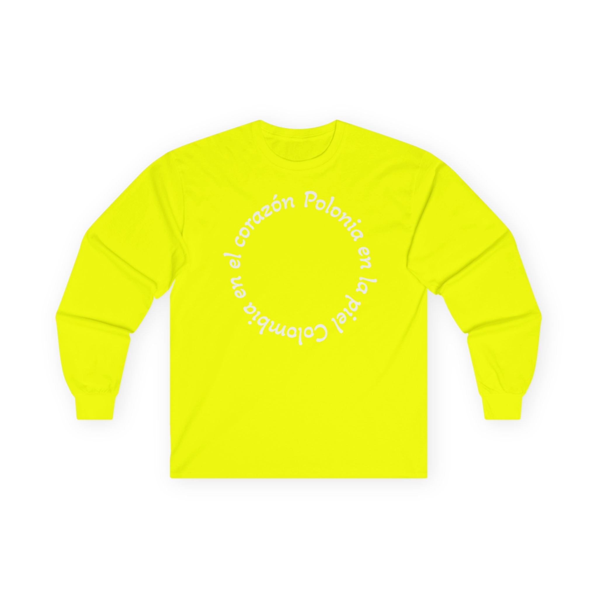 Poland-Colombia Puzzle Long Sleeve Tee — 'En el corazón Polonia en la piel Colombia'
