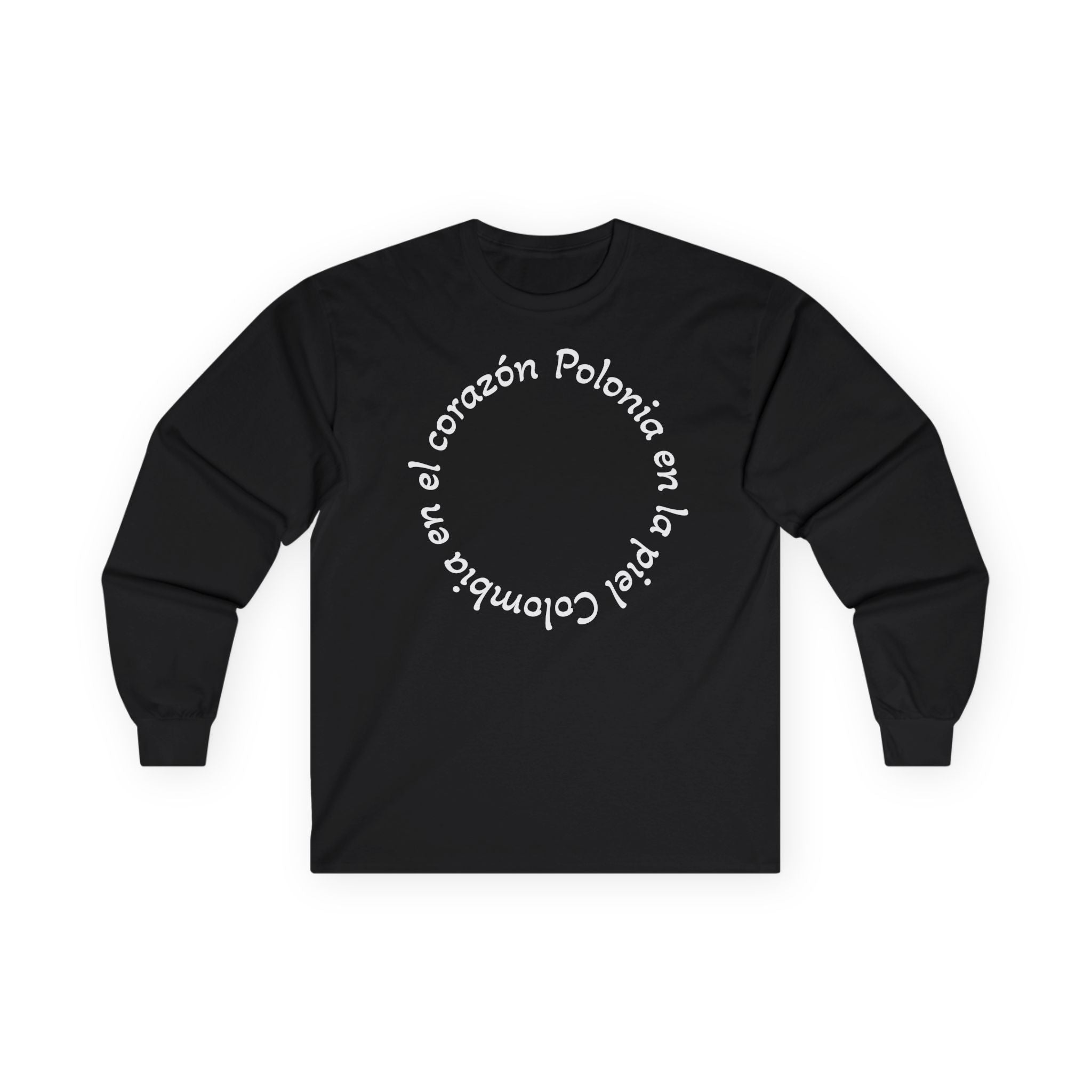 Poland-Colombia Puzzle Long Sleeve Tee — 'En el corazón Polonia en la piel Colombia'