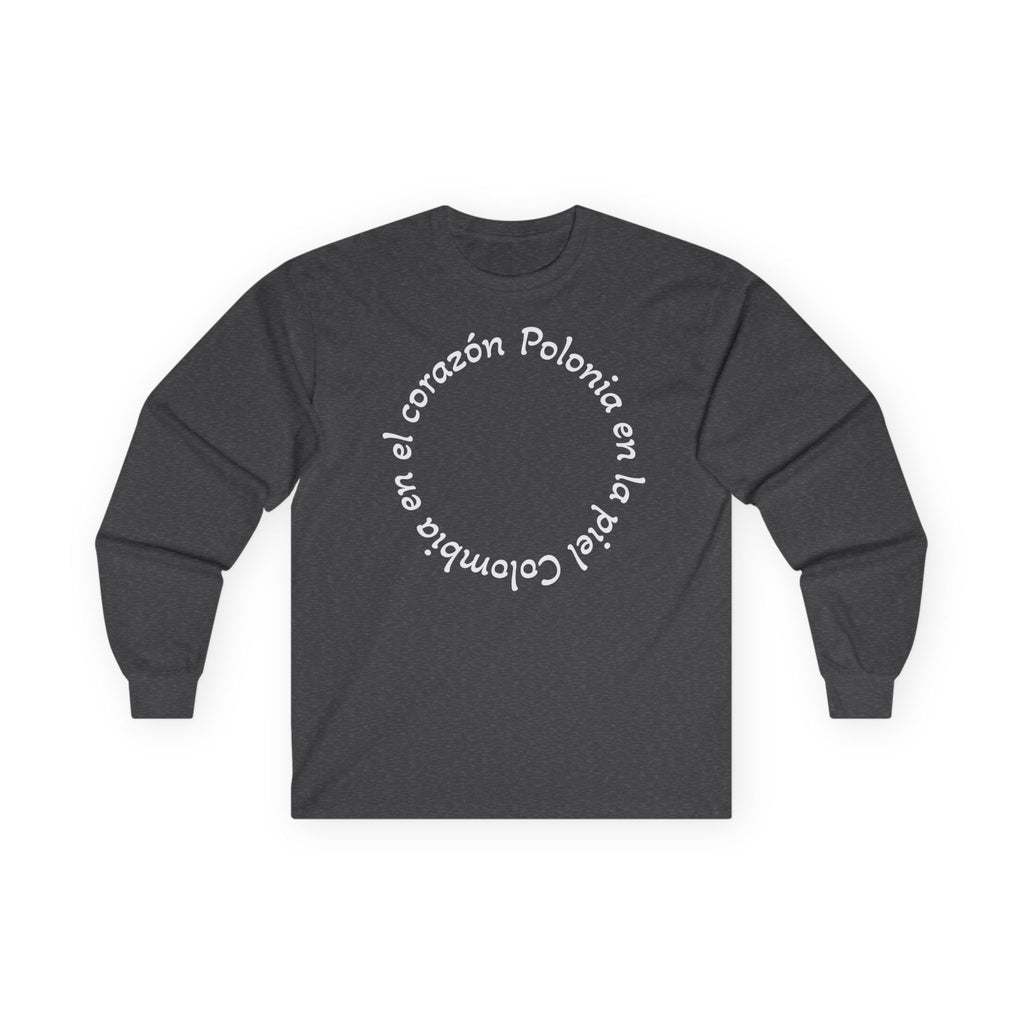 Poland-Colombia Puzzle Long Sleeve Tee — 'En el corazón Polonia en la piel Colombia'