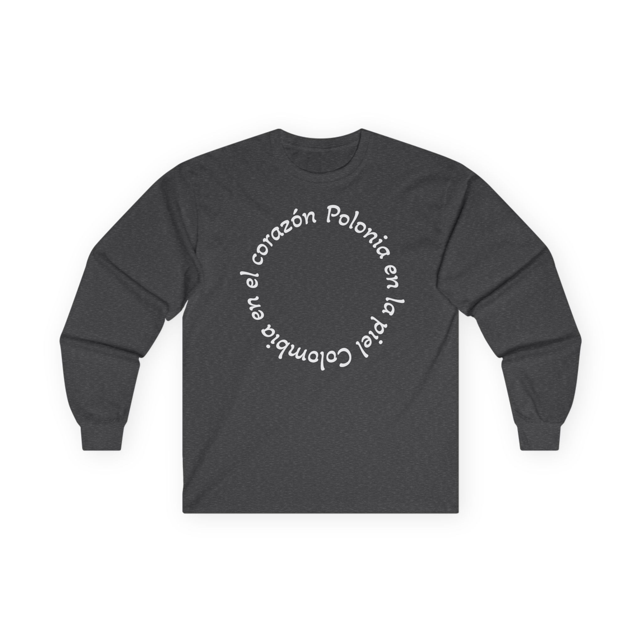 Poland-Colombia Puzzle Long Sleeve Tee — 'En el corazón Polonia en la piel Colombia'