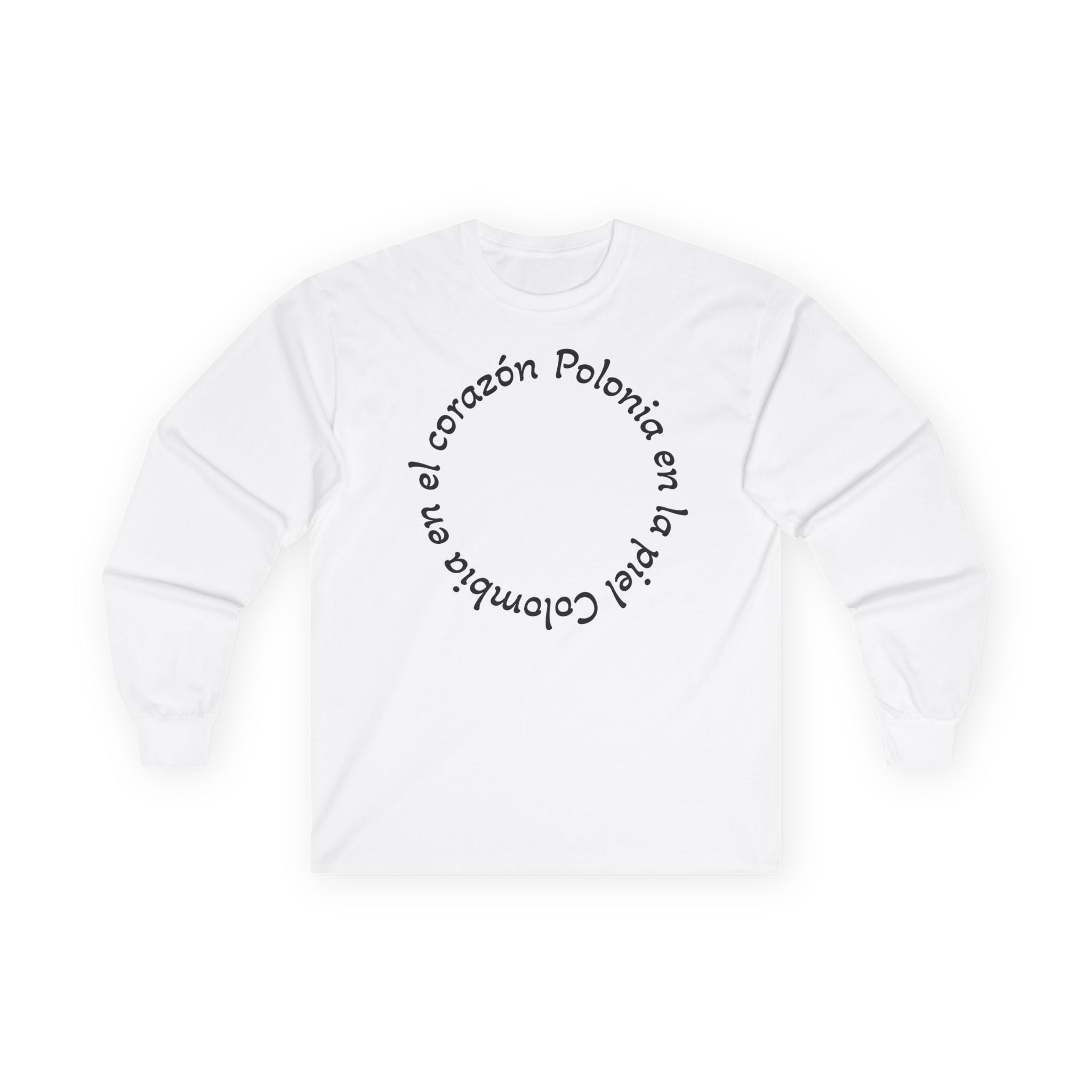 Poland-Colombia Puzzle Long Sleeve Tee — 'En el corazón Polonia en la piel Colombia'