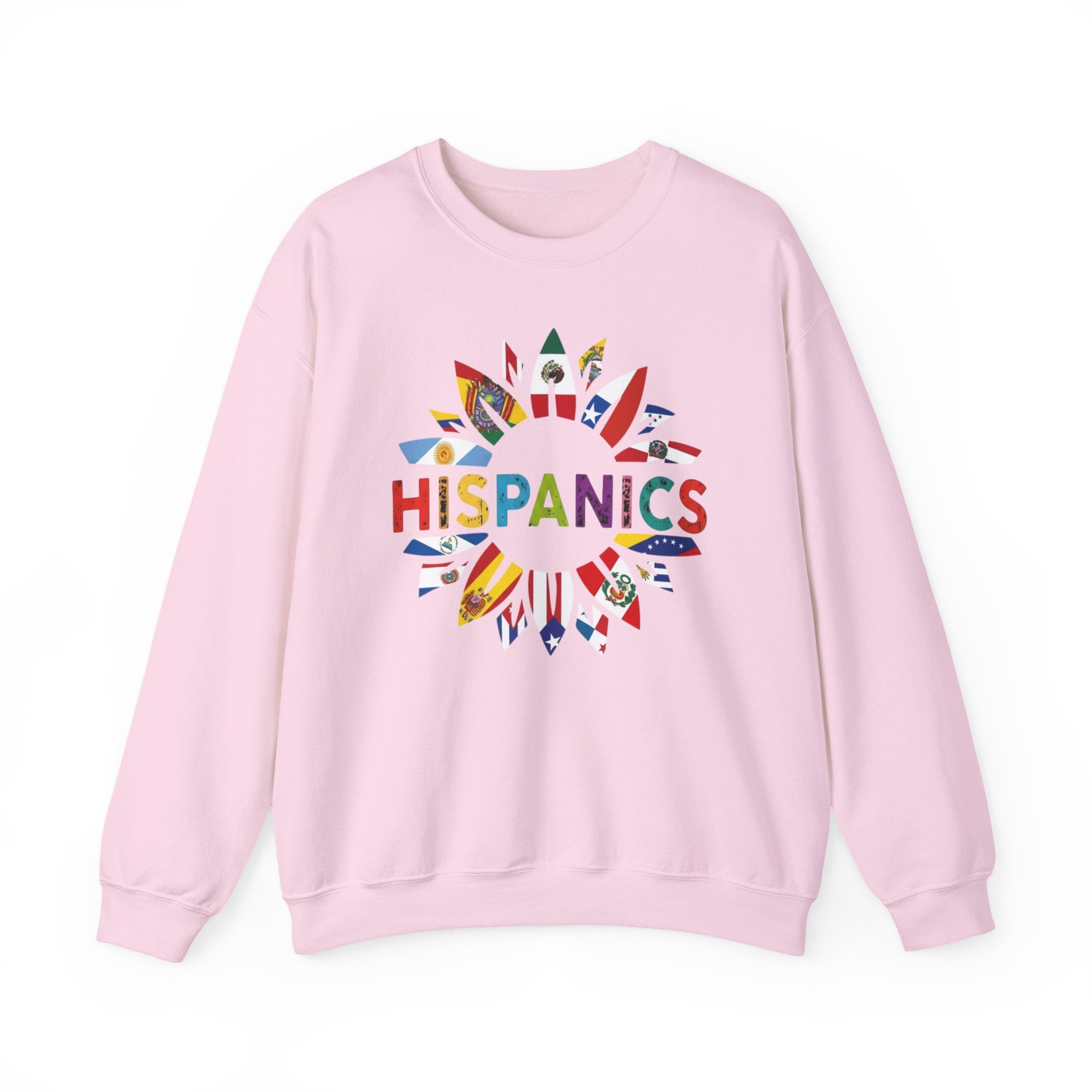 Hispanics Flag Sunburst Crewneck Sweatshirt