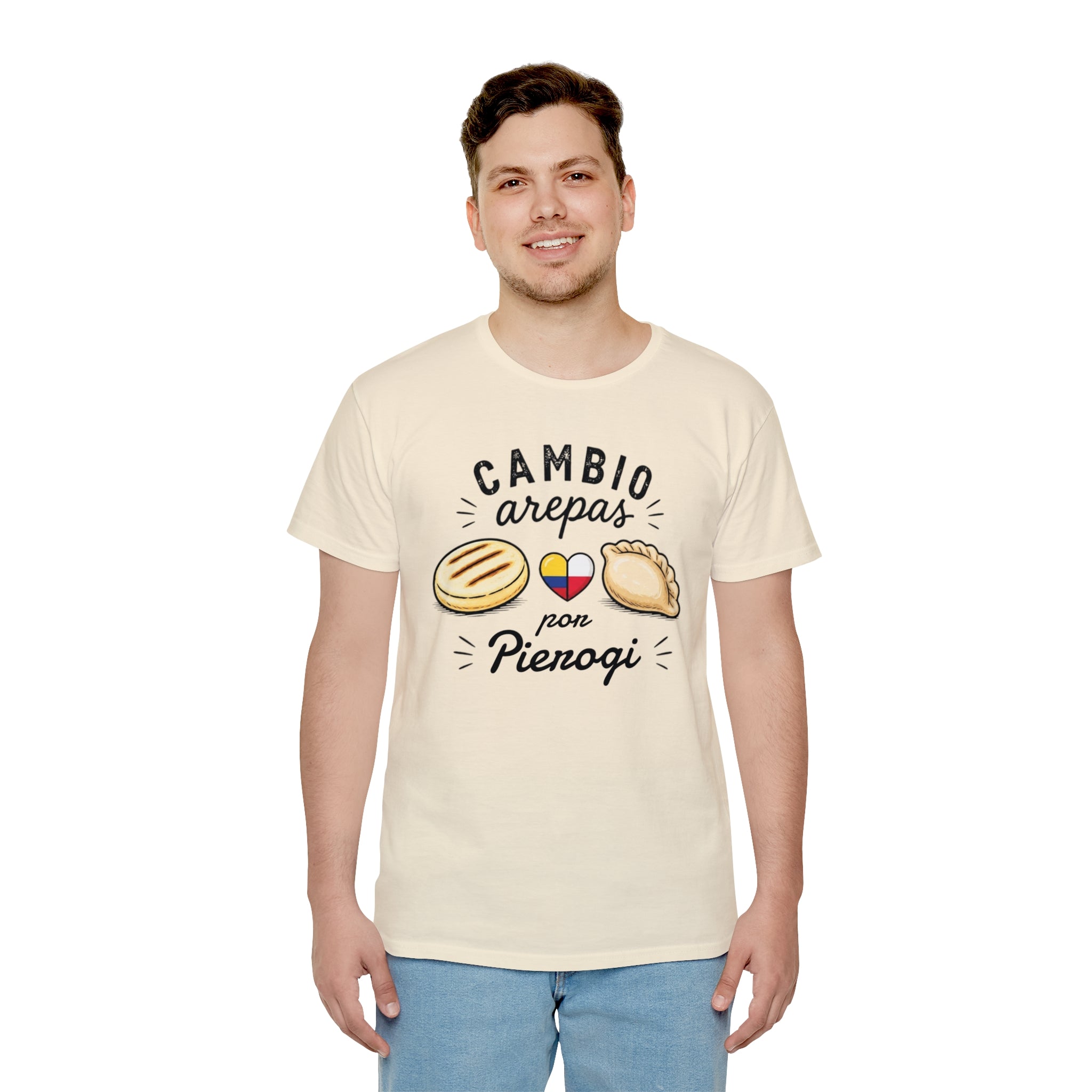Unisex T-Shirt — " Cambio Arepas por Pierogi "