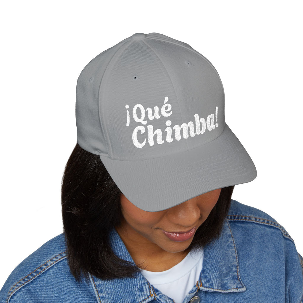 Que Chimba Embroidered Baseball Cap — Casual Latin Pride Hat