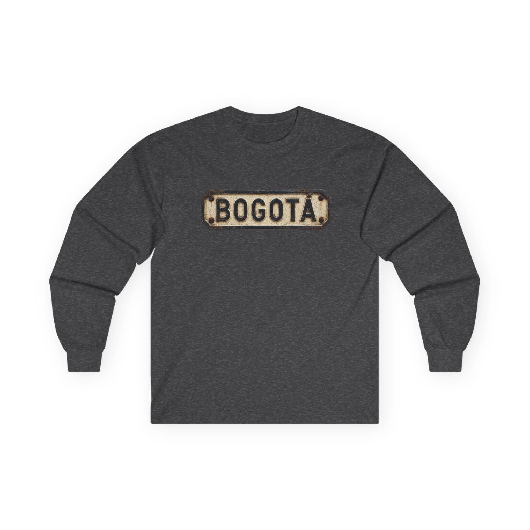 Bogotá Vintage License Plate Long Sleeve Tee