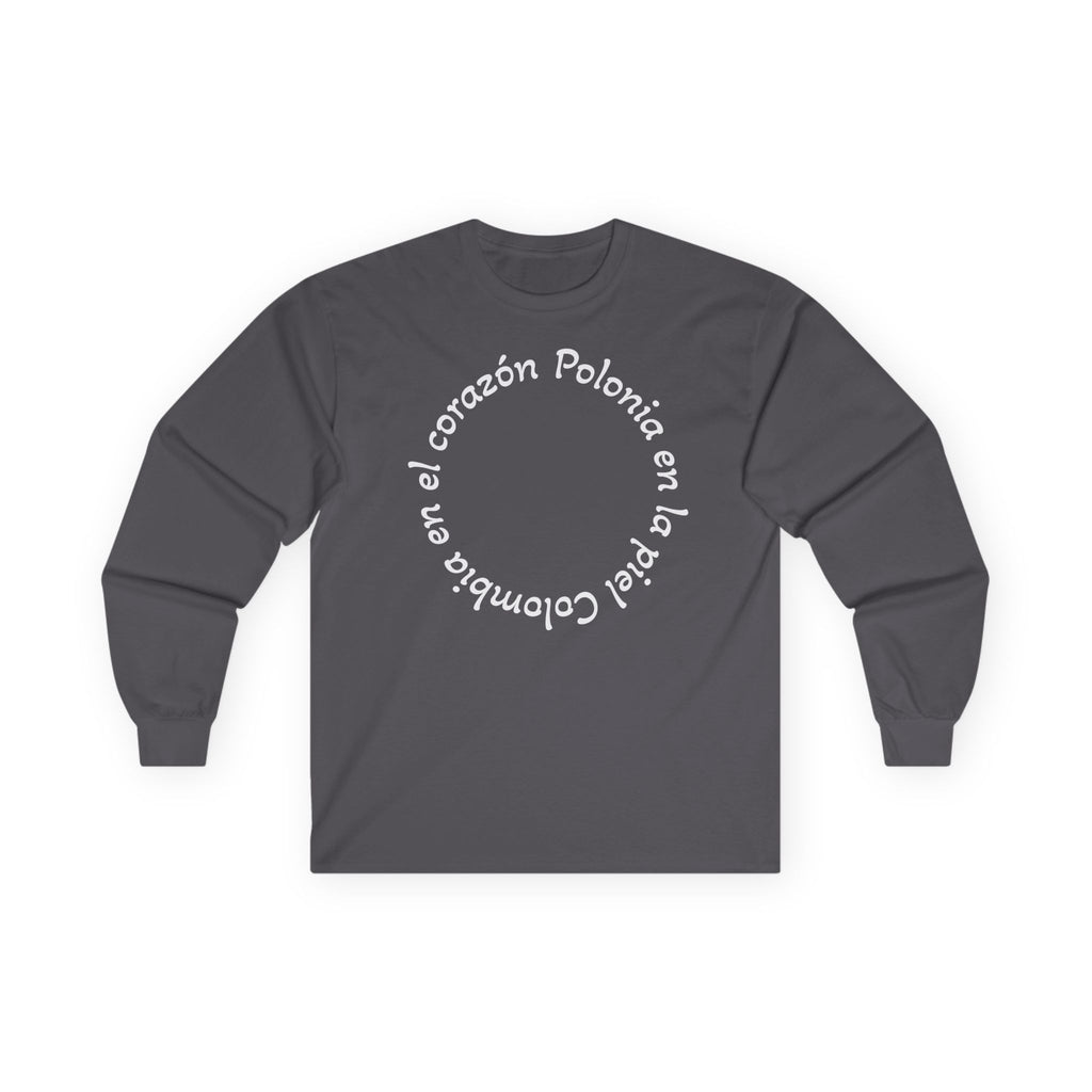 Poland-Colombia Puzzle Long Sleeve Tee — 'En el corazón Polonia en la piel Colombia'