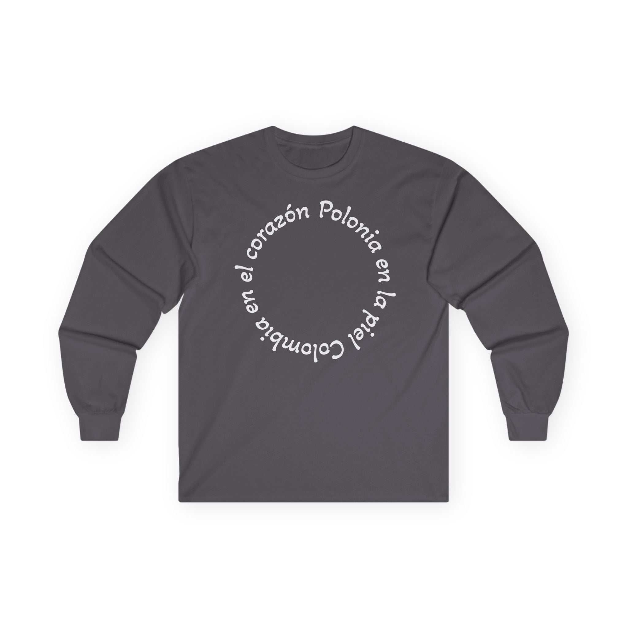 Poland-Colombia Puzzle Long Sleeve Tee — 'En el corazón Polonia en la piel Colombia'
