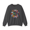 Hispanics Flag Sunburst Crewneck Sweatshirt