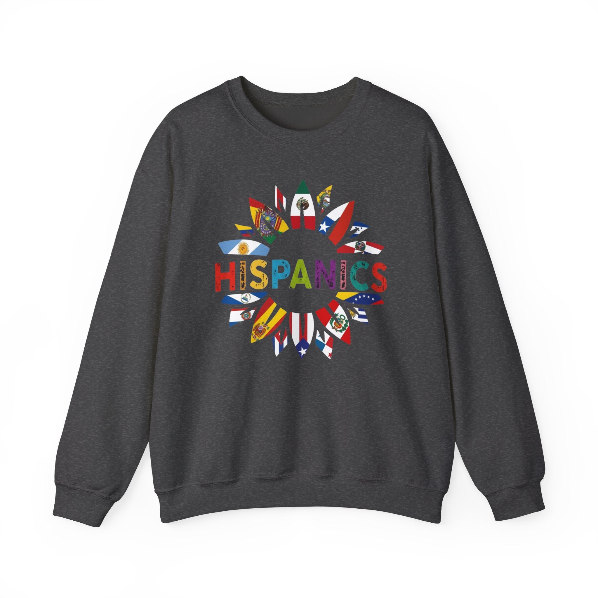 Hispanics Flag Sunburst Crewneck Sweatshirt